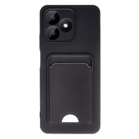 Newface Realme Note 50 4G Kılıf Kelvin Kartvizitli Silikon - Siyah