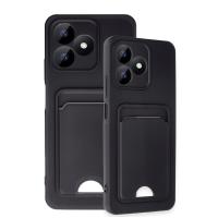 Newface Realme Note 50 4G Kılıf Kelvin Kartvizitli Silikon - Siyah