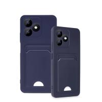 Newface Realme Note 50 4G Kılıf Kelvin Kartvizitli Silikon - Lacivert