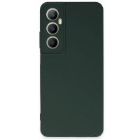 Newface Realme C65 Kılıf First Silikon - Koyu Yeşil