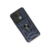 Newface Realme C11 2021 Kılıf Pars Lens Yüzüklü Silikon - Lacivert