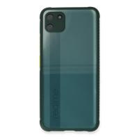 Newface Realme C11 Kılıf Miami Şeffaf Silikon - Koyu Yeşil