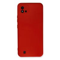 Newface Realme C11 2021 Kılıf Nano içi Kadife Silikon - Kırmızı