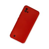 Newface Realme C11 2021 Kılıf Nano içi Kadife Silikon - Kırmızı
