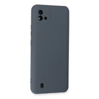 Newface Realme C11 2021 Kılıf Nano içi Kadife Silikon - Gri