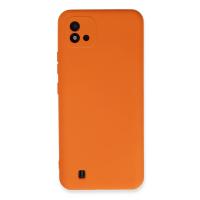 Newface Realme C11 2021 Kılıf Nano içi Kadife Silikon - Turuncu