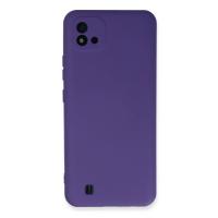 Newface Realme C11 2021 Kılıf Nano içi Kadife Silikon - Mor