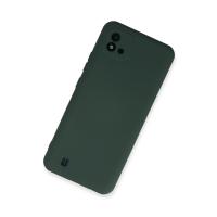 Newface Realme C11 2021 Kılıf Nano içi Kadife Silikon - Koyu Yeşil