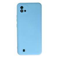 Newface Realme C11 2021 Kılıf Nano içi Kadife Silikon - Mavi