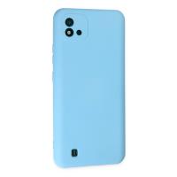 Newface Realme C11 2021 Kılıf Nano içi Kadife Silikon - Mavi