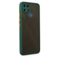 Newface Realme C25 Kılıf Montreal Silikon Kapak - Yeşil