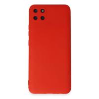 Newface Realme C11 Kılıf Nano içi Kadife Silikon - Kırmızı