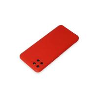 Newface Realme C11 Kılıf Nano içi Kadife Silikon - Kırmızı