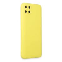 Newface Realme C11 Kılıf Nano içi Kadife Silikon - Sarı