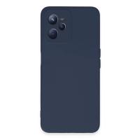 Newface Realme C35 Kılıf Nano içi Kadife Silikon - Lacivert