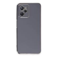 Newface Realme C35 Kılıf Volet Silikon - Mavi