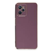 Newface Realme C35 Kılıf Volet Silikon - Mor