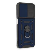 Newface Realme C35 Kılıf Pars Lens Yüzüklü Silikon - Lacivert