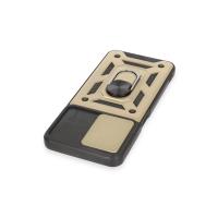 Newface Realme C35 Kılıf Pars Lens Yüzüklü Silikon - Gold