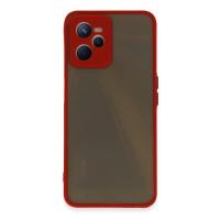 Newface Realme C35 Kılıf Montreal Silikon Kapak - Kırmızı