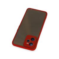 Newface Realme C35 Kılıf Montreal Silikon Kapak - Kırmızı