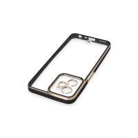 Newface Realme C35 Kılıf Liva Lens Silikon - Siyah