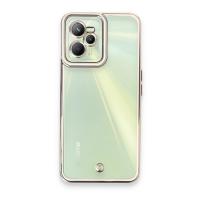Newface Realme C35 Kılıf Liva Lens Silikon - Beyaz