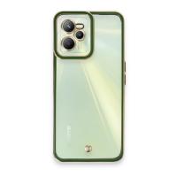 Newface Realme C35 Kılıf Liva Lens Silikon - Yeşil