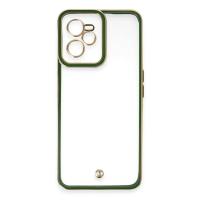 Newface Realme C35 Kılıf Liva Lens Silikon - Yeşil