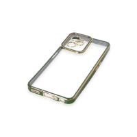 Newface Realme C35 Kılıf Liva Lens Silikon - Yeşil