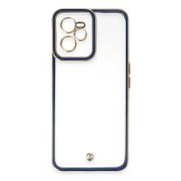 Newface Realme C35 Kılıf Liva Lens Silikon - Mavi