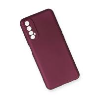 Newface Realme 7 Kılıf First Silikon - Mürdüm