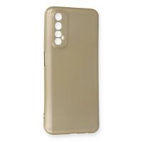 Newface Realme 7 Kılıf First Silikon - Gold