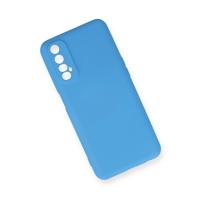 Newface Realme 7 Kılıf Nano içi Kadife Silikon - Mavi
