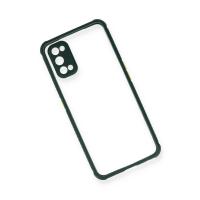 Newface Realme 7 Pro Kılıf Miami Şeffaf Silikon - Koyu Yeşil