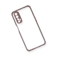 Newface Realme 7 Kılıf Miami Şeffaf Silikon - Açık Mor