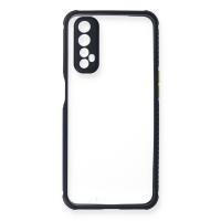 Newface Realme 7 Kılıf Miami Şeffaf Silikon - Lacivert