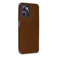 Newface Realme C35 Kılıf Loop Deri Silikon - Kahverengi
