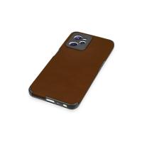 Newface Realme C35 Kılıf Loop Deri Silikon - Kahverengi