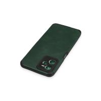 Newface Realme C35 Kılıf Loop Deri Silikon - Yeşil