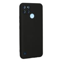 Newface Realme C25Y Kılıf Nano içi Kadife Silikon - Siyah