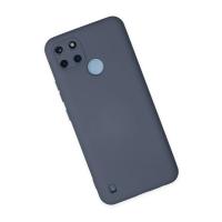 Newface Realme C25Y Kılıf Nano içi Kadife Silikon - Gri
