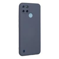 Newface Realme C25Y Kılıf Nano içi Kadife Silikon - Gri