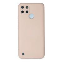 Newface Realme C25Y Kılıf Nano içi Kadife Silikon - Pudra