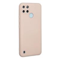 Newface Realme C25Y Kılıf Nano içi Kadife Silikon - Pudra