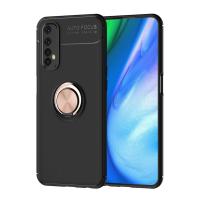 Newface Realme 7 Kılıf Range Yüzüklü Silikon - Siyah-Gold