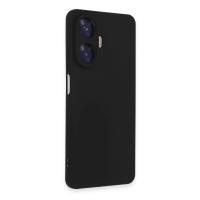 Newface Realme C55 Kılıf Nano içi Kadife Silikon - Siyah