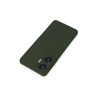 Newface Realme C55 Kılıf Nano içi Kadife Silikon - Koyu Yeşil