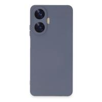 Newface Realme C55 Kılıf Nano içi Kadife Silikon - Gri