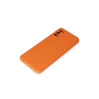 Newface Realme 7 Pro Kılıf Nano içi Kadife Silikon - Turuncu
